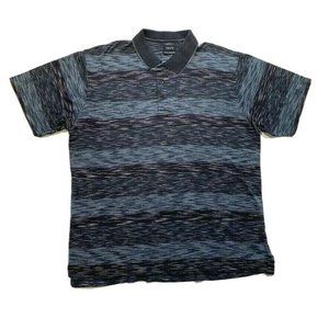 IZOD Polo Shirt Mens Large‎ L Double Mercerized Short Sleeve Cotton Heather